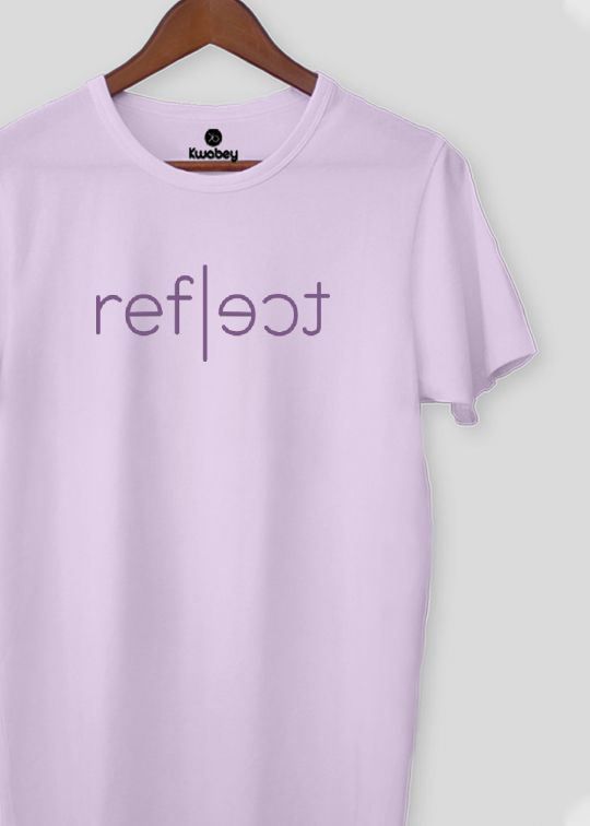 Reflect Lilac Half Sleeve T-Shirt For Men