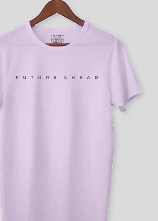 Future Ahead Lilac Half Sleeve T-Shirt For Men