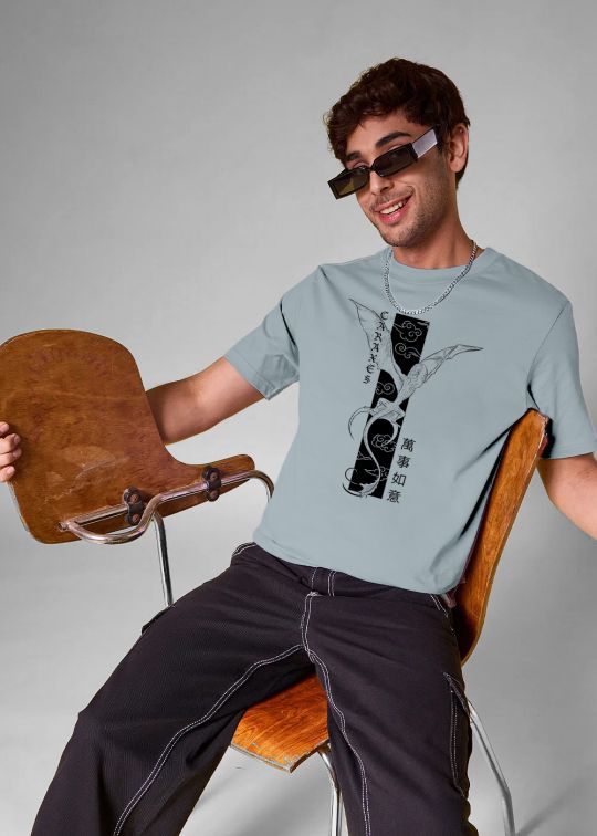 Caraxes House Of Dragon Ultimate Grey Half Sleeve T-Shirt For Men